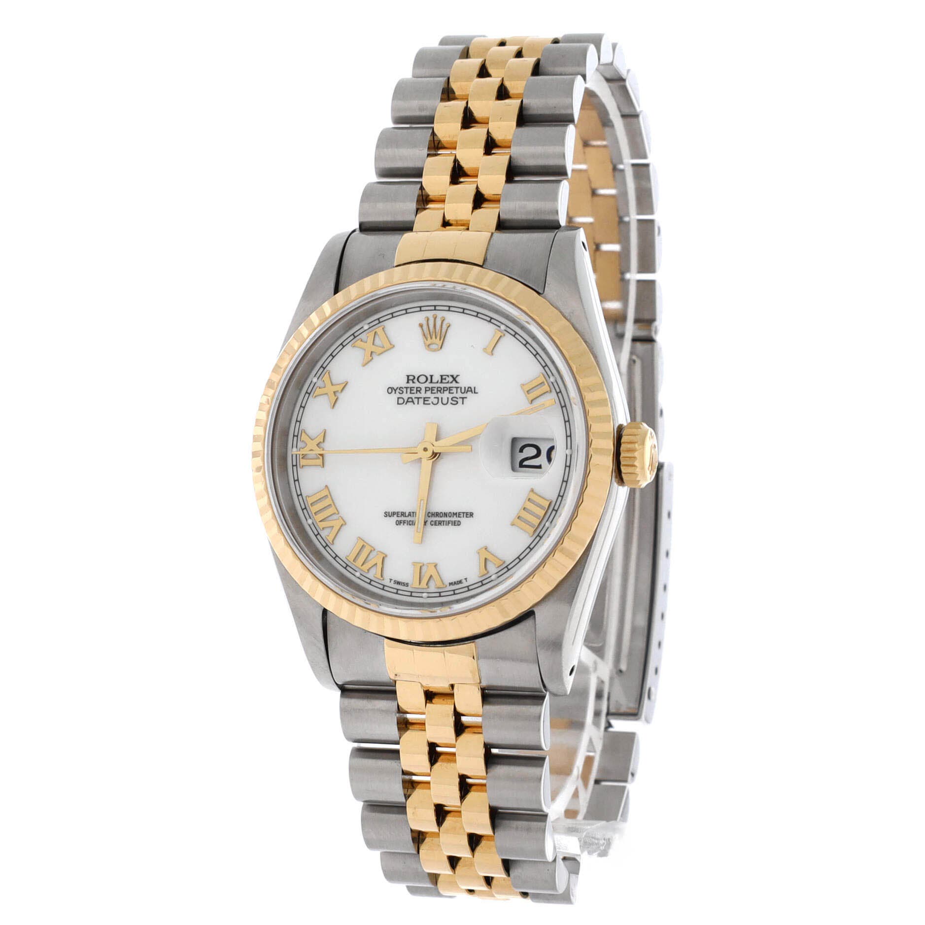 Oyster Perpetual Datejust Automatic Watch Stainless Steel and Yellow Gold 36, Alternate, color, Metallic Silver