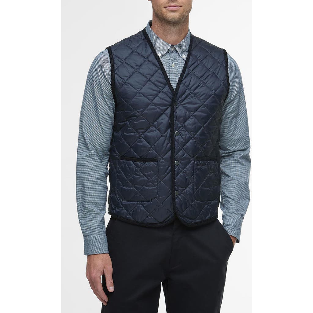 Barbour Modern Quilted Nylon Vest In Blue