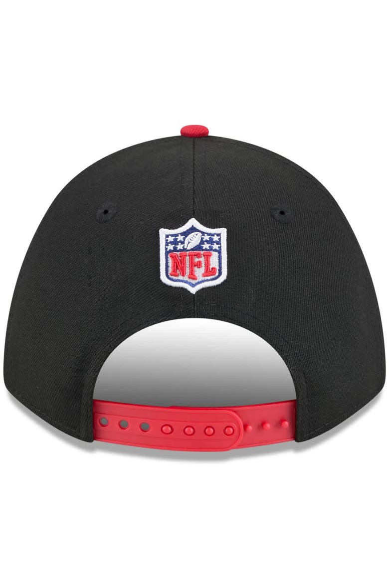 Men's New Era Black/Red Kansas City Chiefs 2025 NFL Draft 9FORTY A-Frame M-Crown Adjustable Hat, Alternate, color, Black
