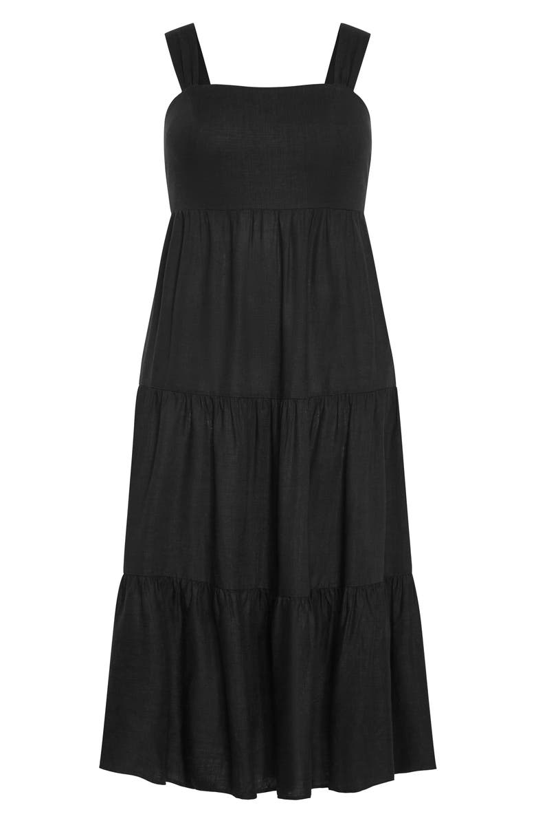 City Chic Livvy Maxi Sundress, Alternate, color, Black