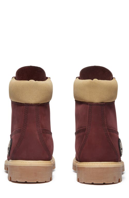 Timberland Premium 6-inch Waterproof Boot In Burgundy