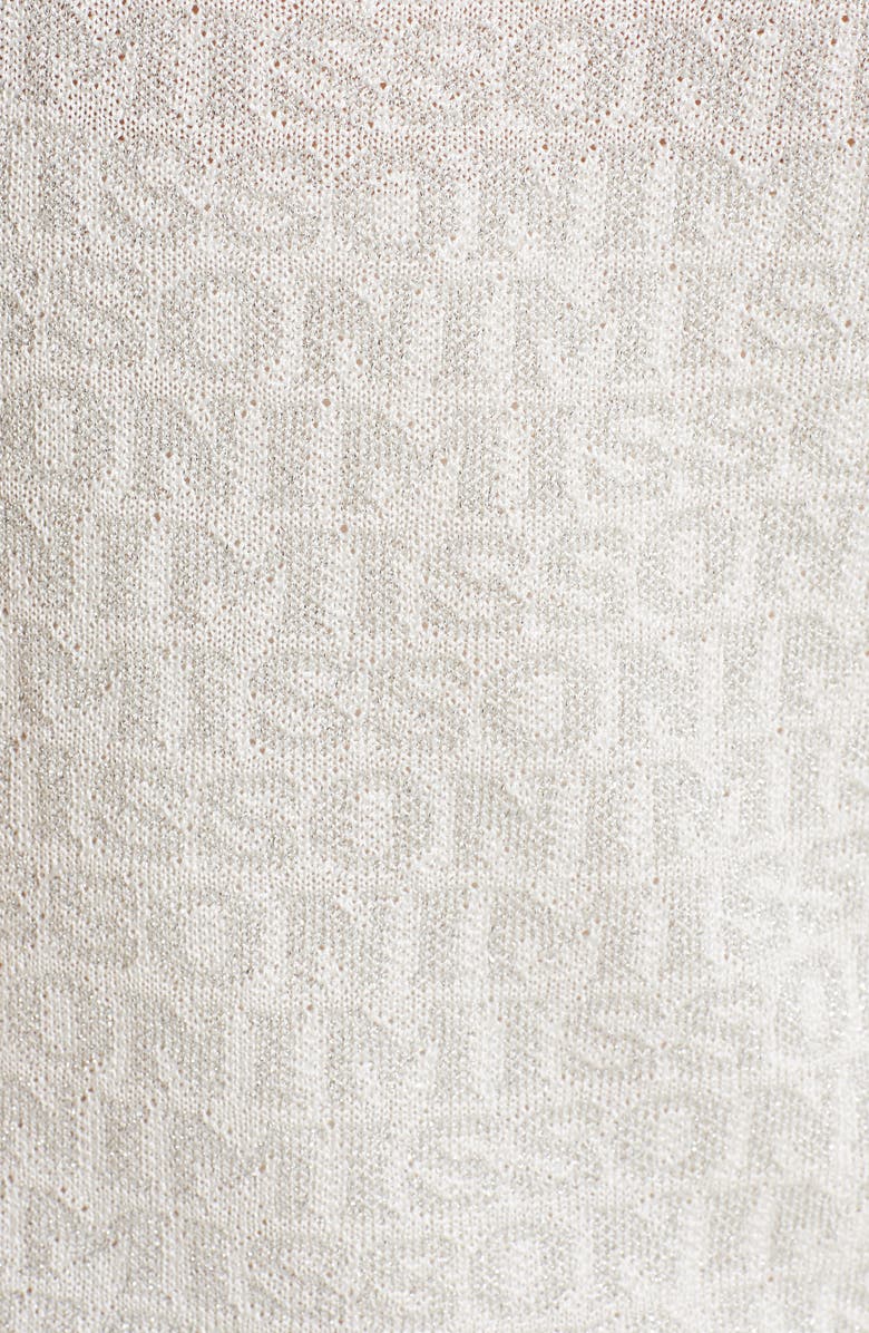 Missoni Metallic Logo Jacquard Sweater Dress, Alternate, color, 
