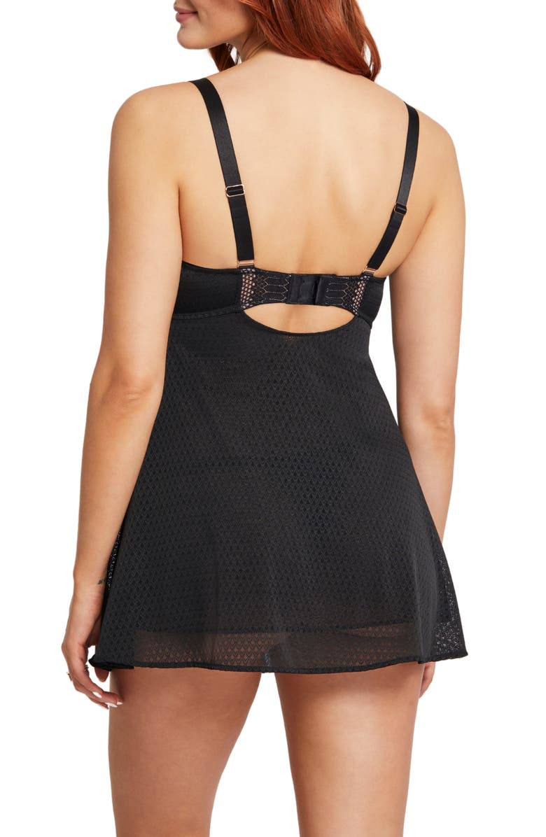 Montelle Intimates Simple Pleasures Chemise & G-String Set, Alternate, color, 