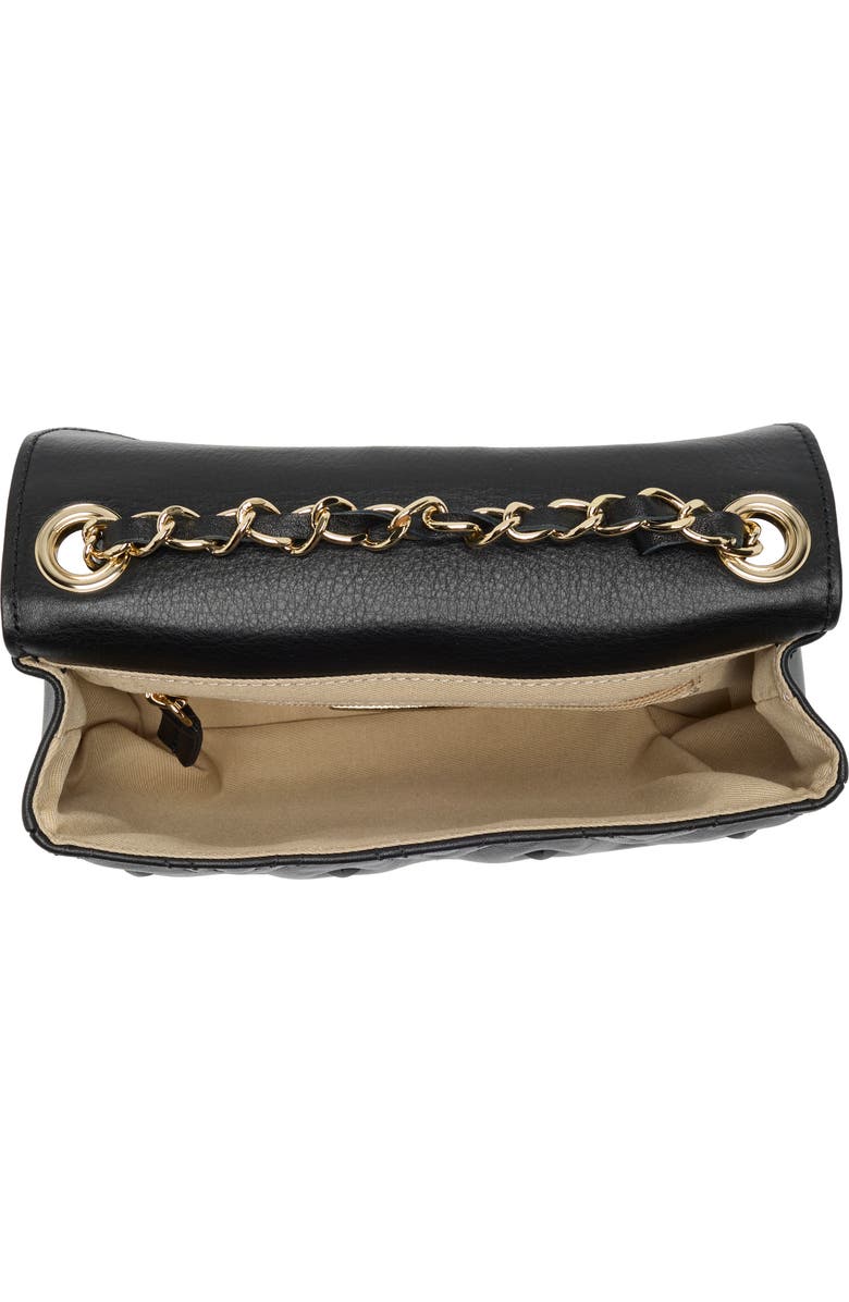 VALENTINO BY MARIO VALENTINO Poisson Diamond Stud Leather Shoulder Strap, Alternate, color,