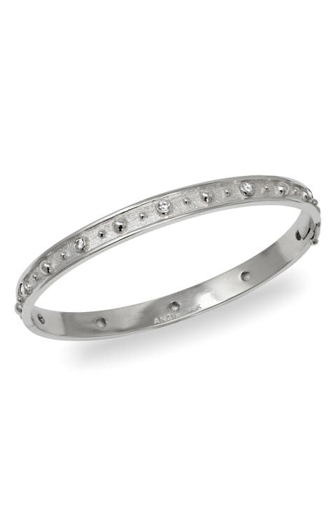 Mediterranee Sterling Silver Gemstone Bangle