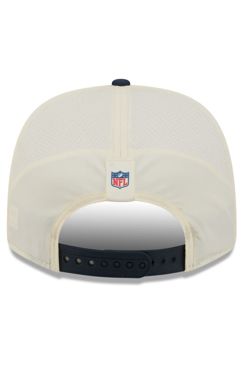 Men's New Era  Cream/Navy New England Patriots 2026 NFL Training Camp 9SEVENTY Adjustable Hat, Alternate, color, Cream
