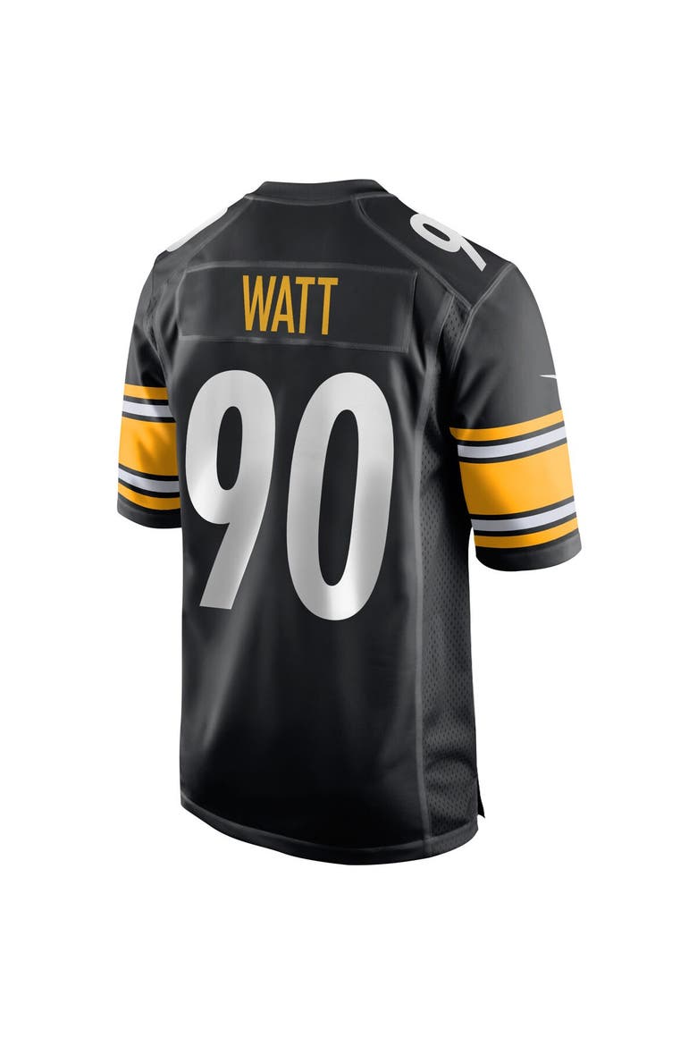 Men's Nike T.J. Watt Black Pittsburgh Steelers Game Jersey, Alternate, color, Black