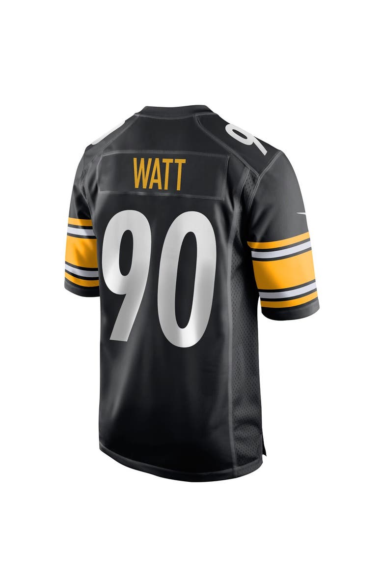 Nike Men's Nike T.J. Watt Black Pittsburgh Steelers Game Jersey, Alternate, color, Black