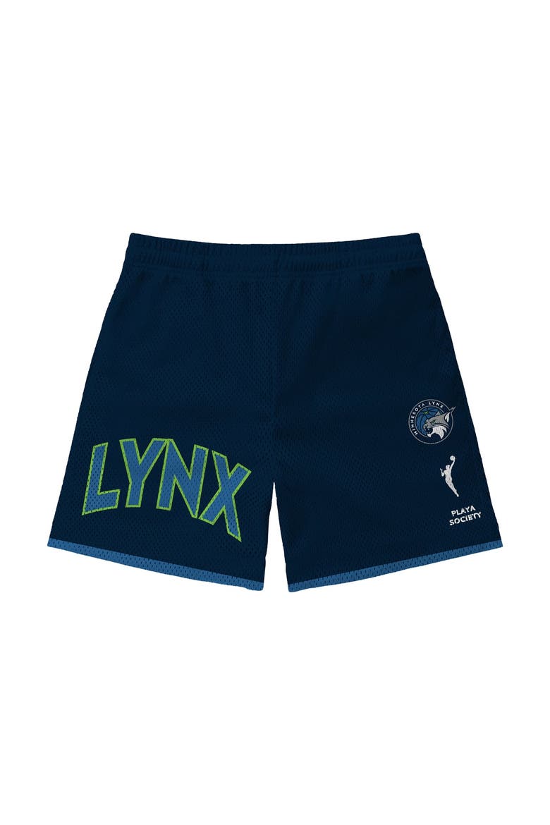 Unisex Playa Society  Navy Minnesota Lynx Team Mesh Shorts, Alternate, color, Navy