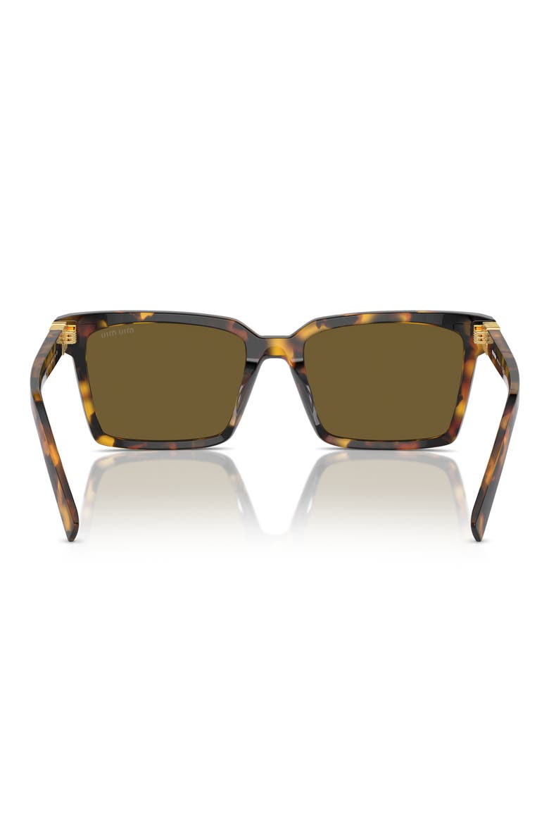55mm Rectangular Sunglasses, Alternate, color, BLOND HAVANA