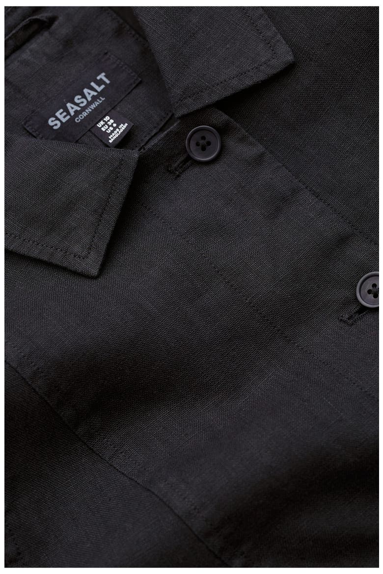 Arame Linen Jacket, Alternate, color, INKWELL