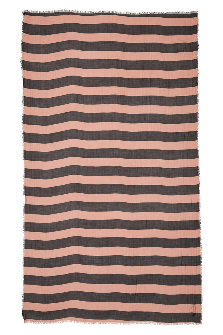 Dot Print Scarf, Alternate, color, MAUVE/ BLACK