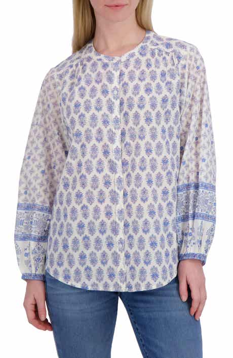 Lucky Brand Border Print Button-Up Shirt