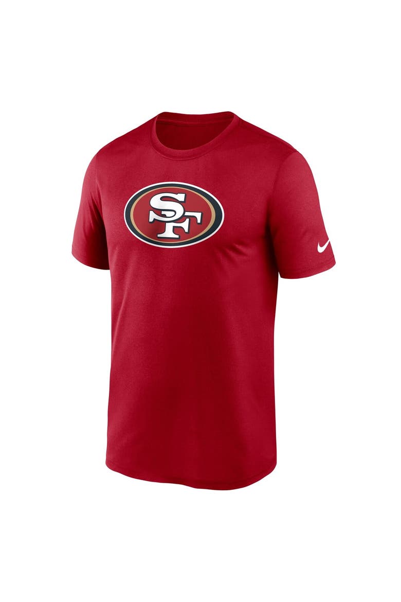 Men's Nike Scarlet San Francisco 49ers Primetime Legend Logo Performance T-Shirt, Alternate, color, Scarlet