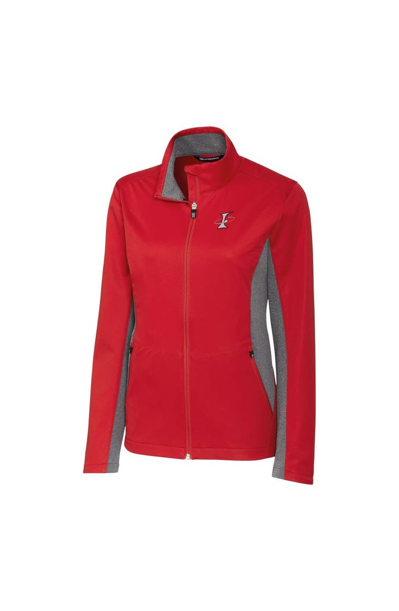 Cutter & Buck Women's  Cutter & Buck  Red Albuquerque Isotopes Navigate Softshell Full-Zip Jacket, Alternate, color, Red