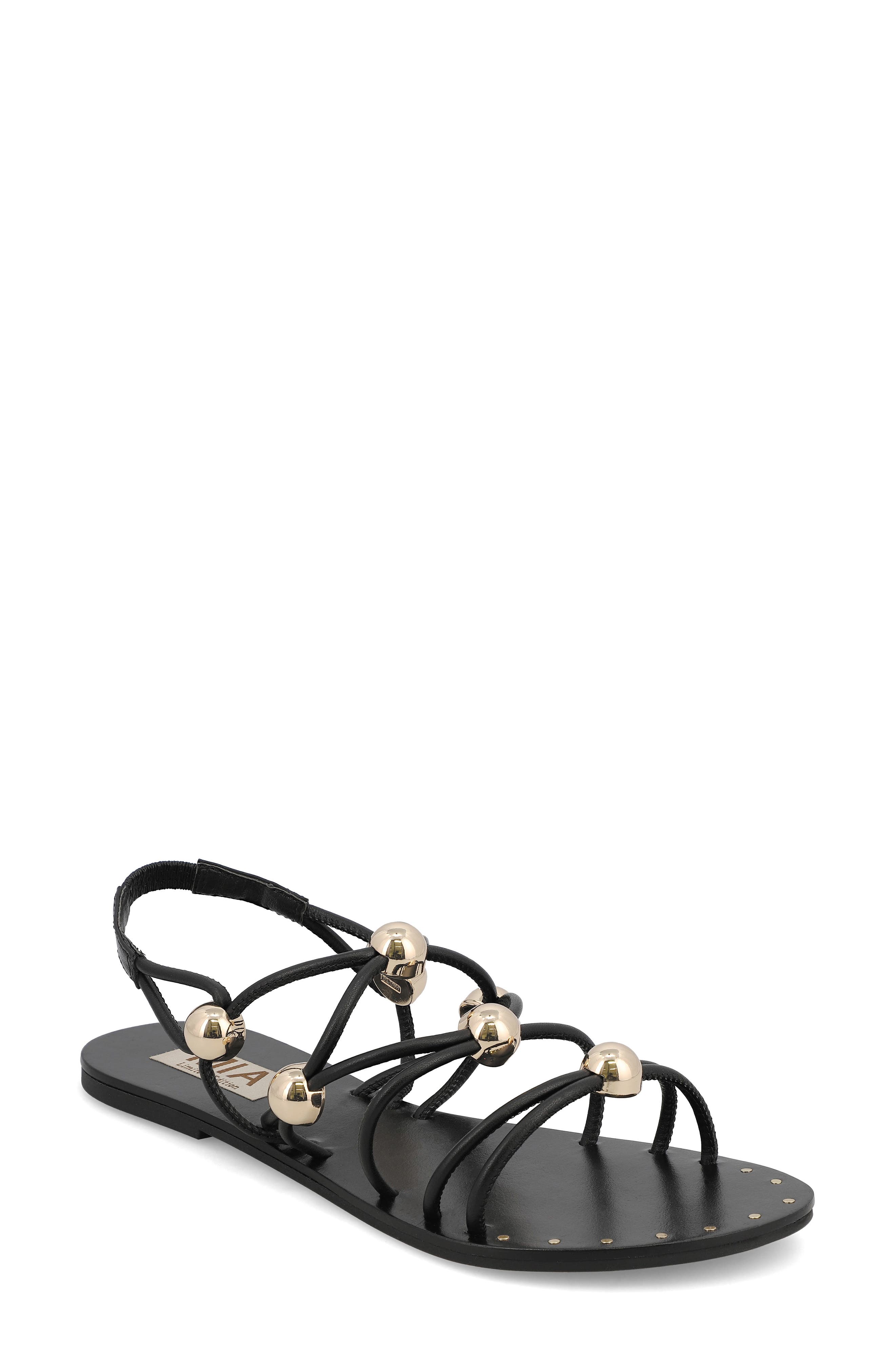 MIA Limited Edition Teagen Slingback Sandal, Main, color, Black