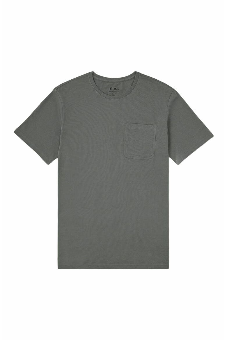 Organic Cotton Softspun Pocket Crew Tee, Alternate, color, Castor Green