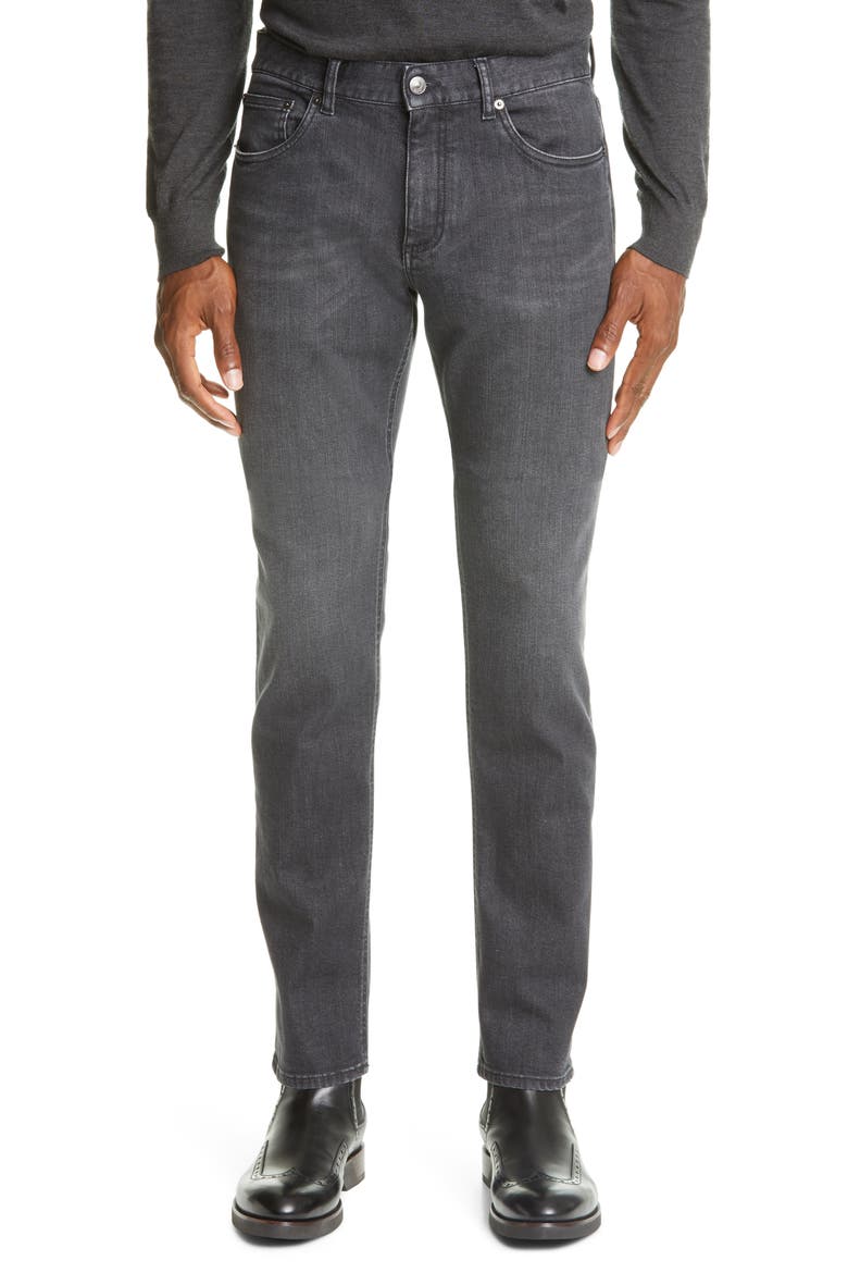 Comfort Slim Jeans, Main, color, GREY