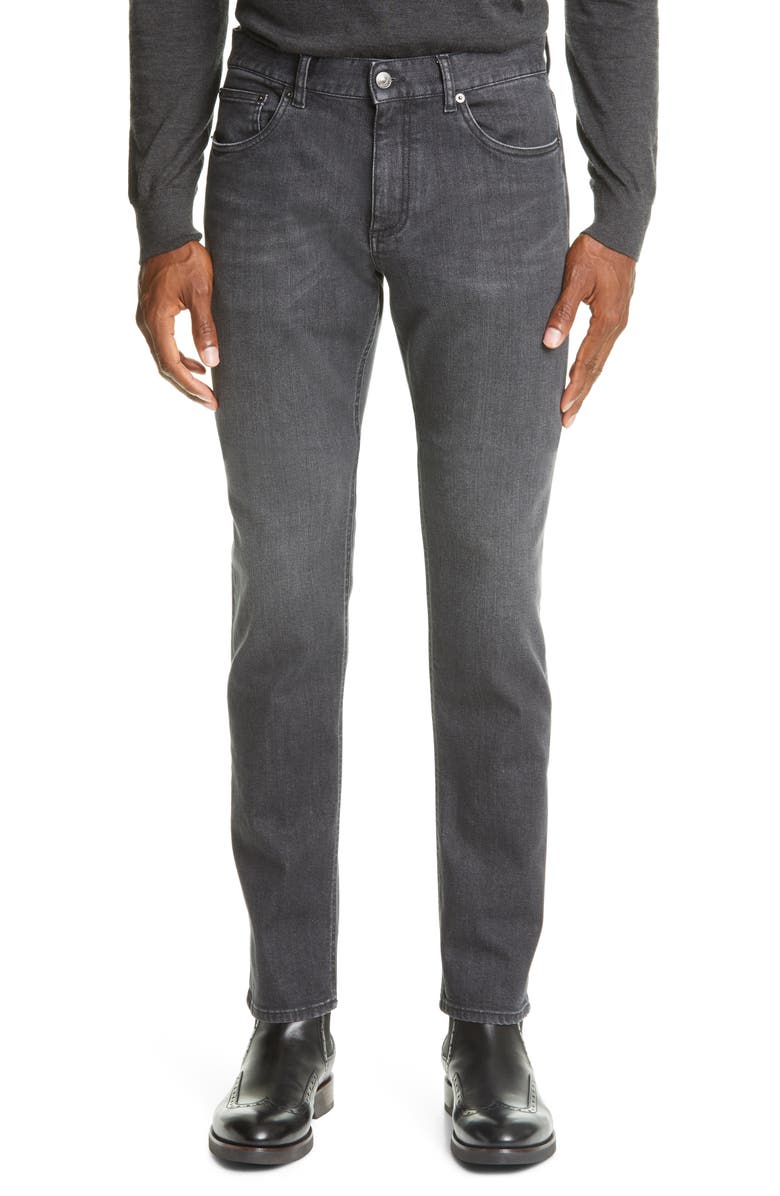 ZEGNA Comfort Slim Jeans, Main, color,