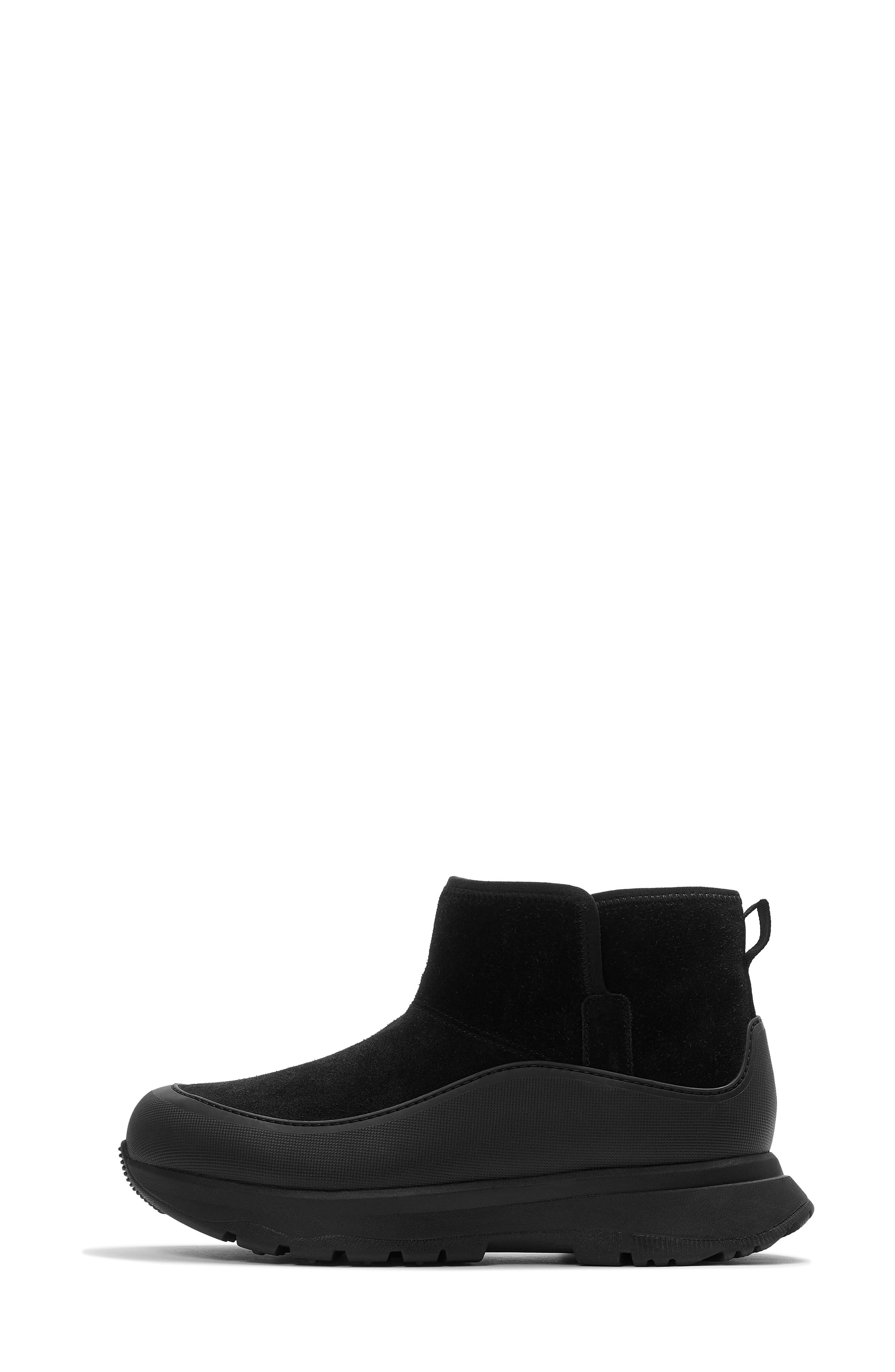 Neo-D-Hyker Leather Bootie, Alternate, color, ALL BLACK