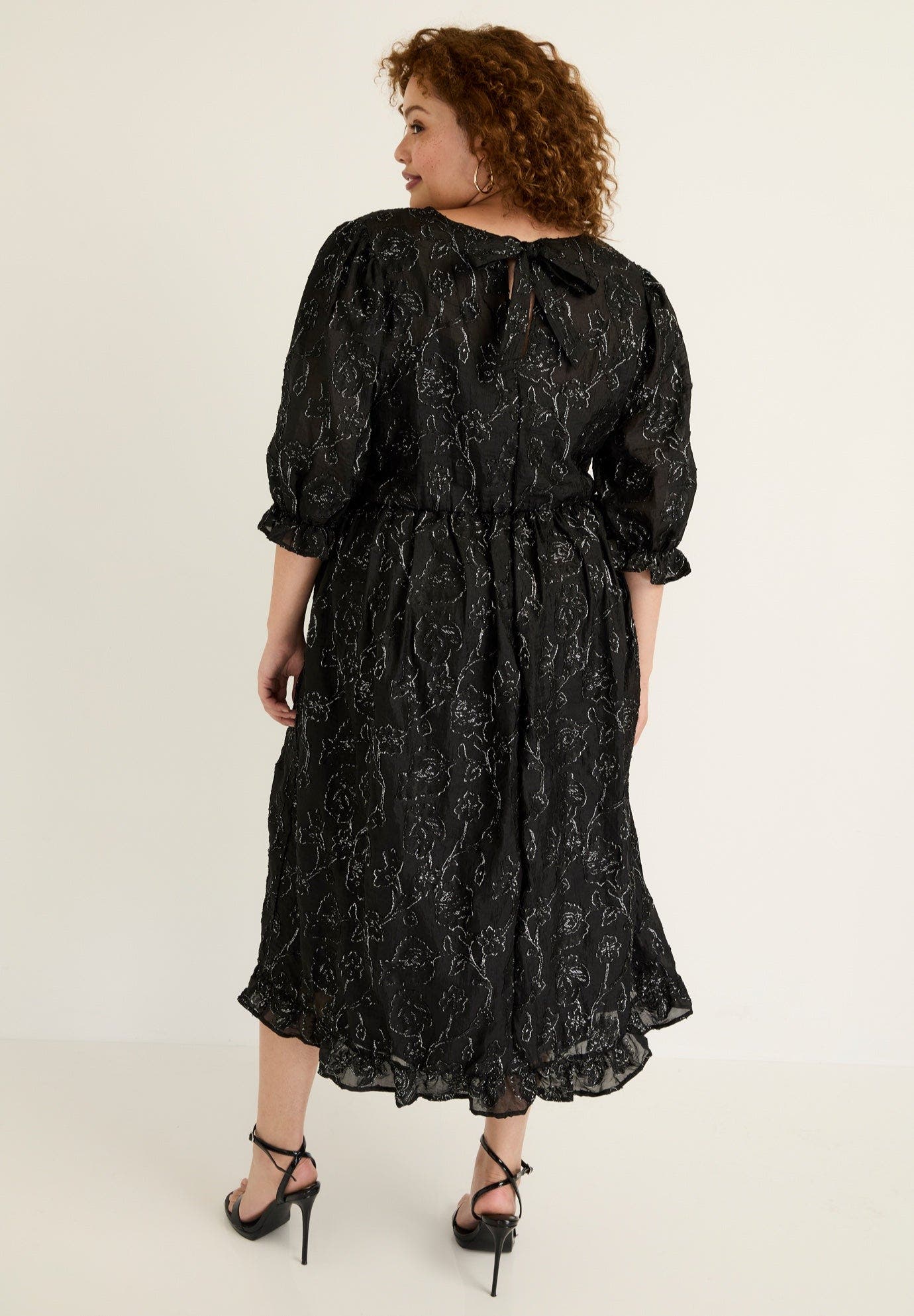 Metallic Jacquard Dress - image 2