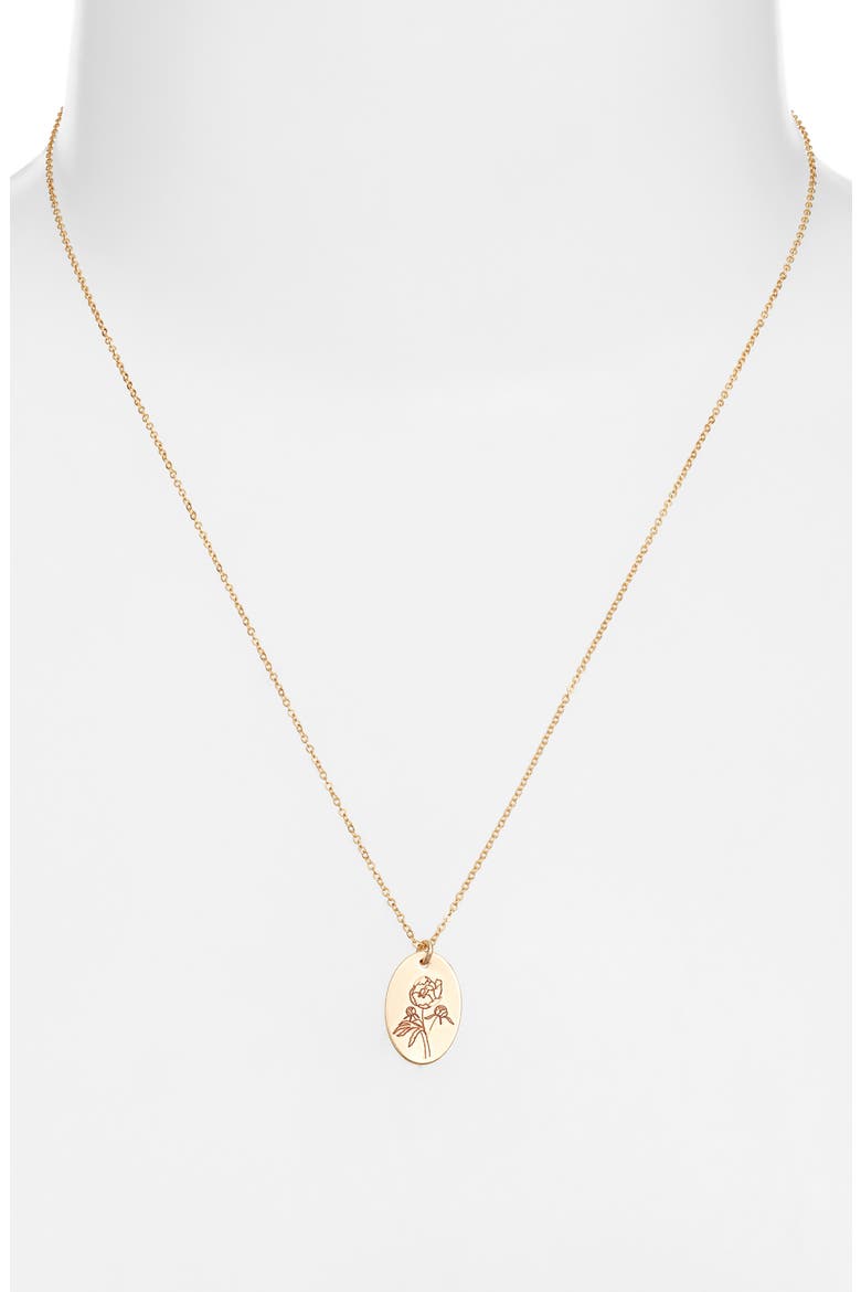 Louise Birth Flower Necklace, Alternate, color, GOLD / NOVEMBER
