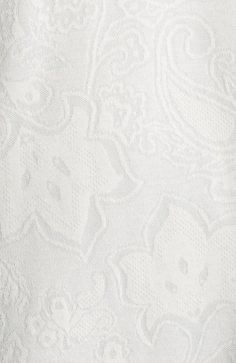Johnston & Murphy Paisley Jacquard Polo, Alternate, color, Light Gray