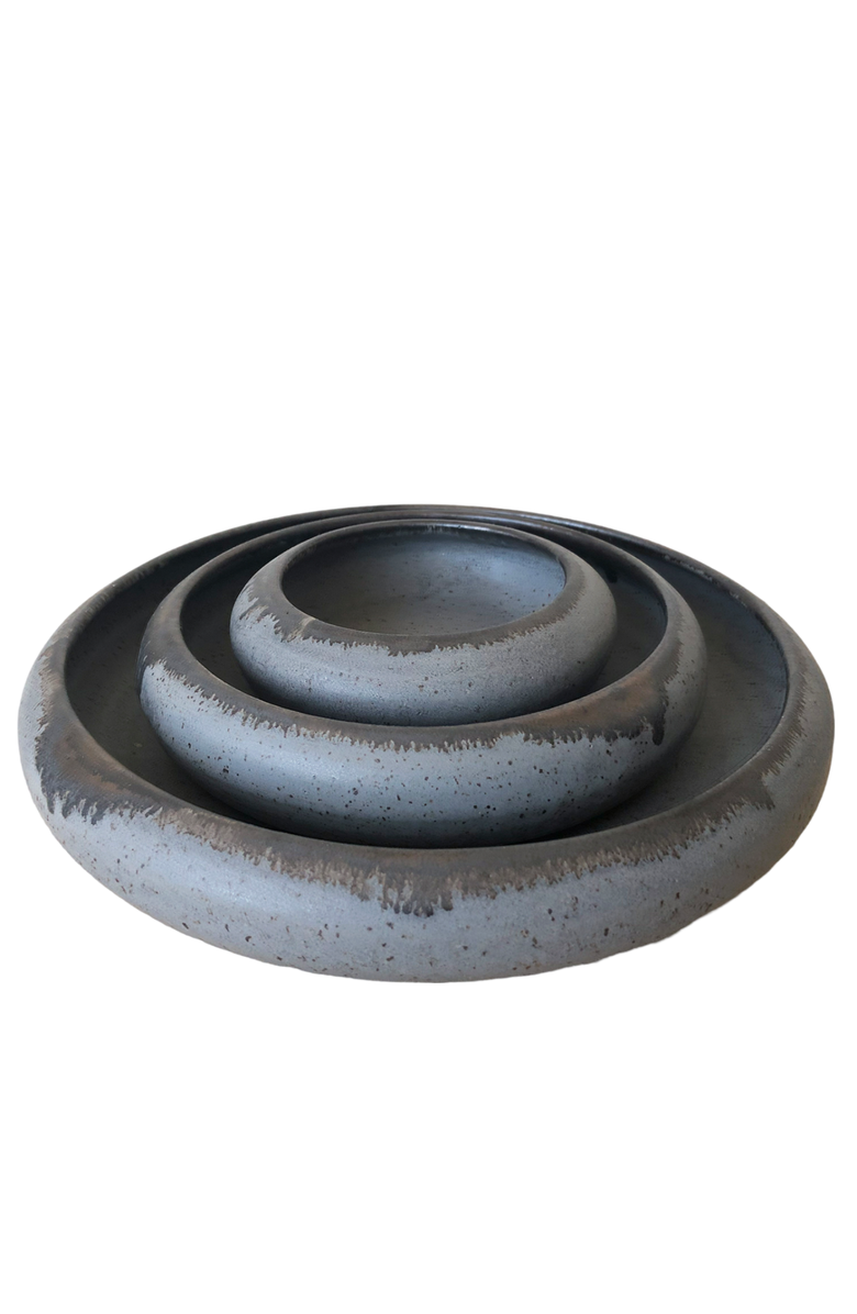 Gina DeSantis Ceramics Luna Crescent Plates - Bread Plate, Main, color, Shale