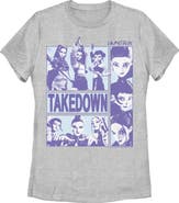 KPop Demon Hunters Women's KPop Demon Hunters Takedown Huntrix Logo  Graphic T-Shirt