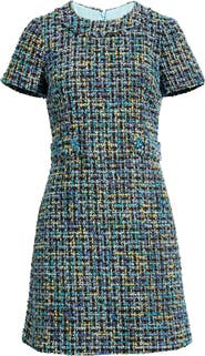 Eliza J Metallic Tweed Dress
