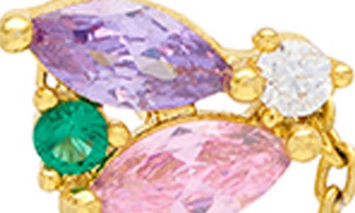 Estella Bartlett Cubic Zirconia Cluster Chain Drop Stud Earrings
