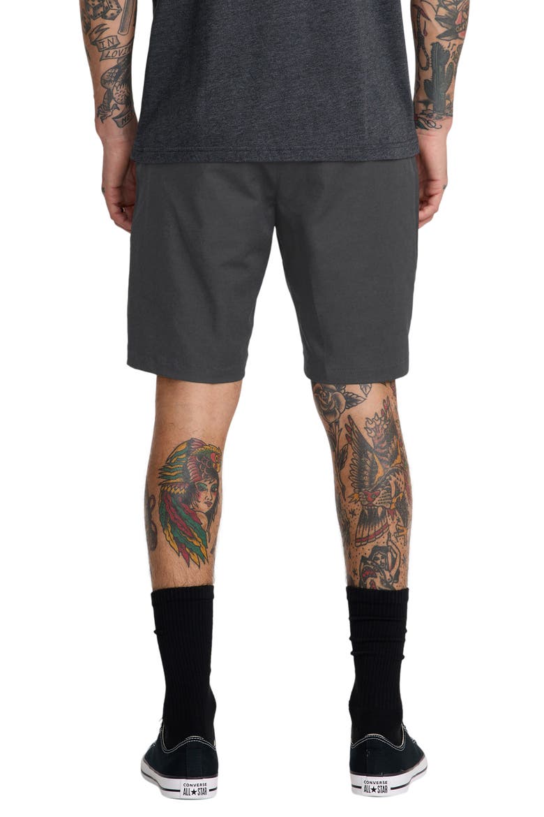 Back In Water Repellent Hybrid Shorts, Alternate, color, BLACK