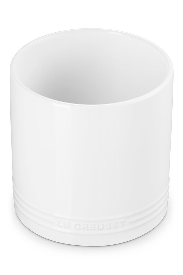 Signature Stoneware Utensil Crock, Main, color, WHITE