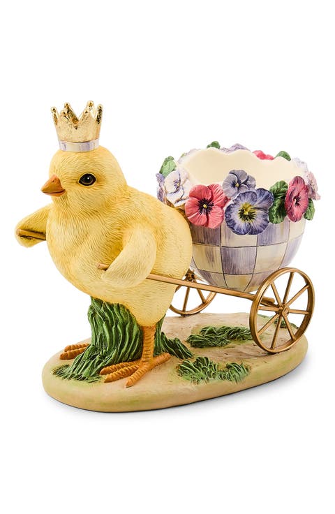 Pansy Party Chick with Cart