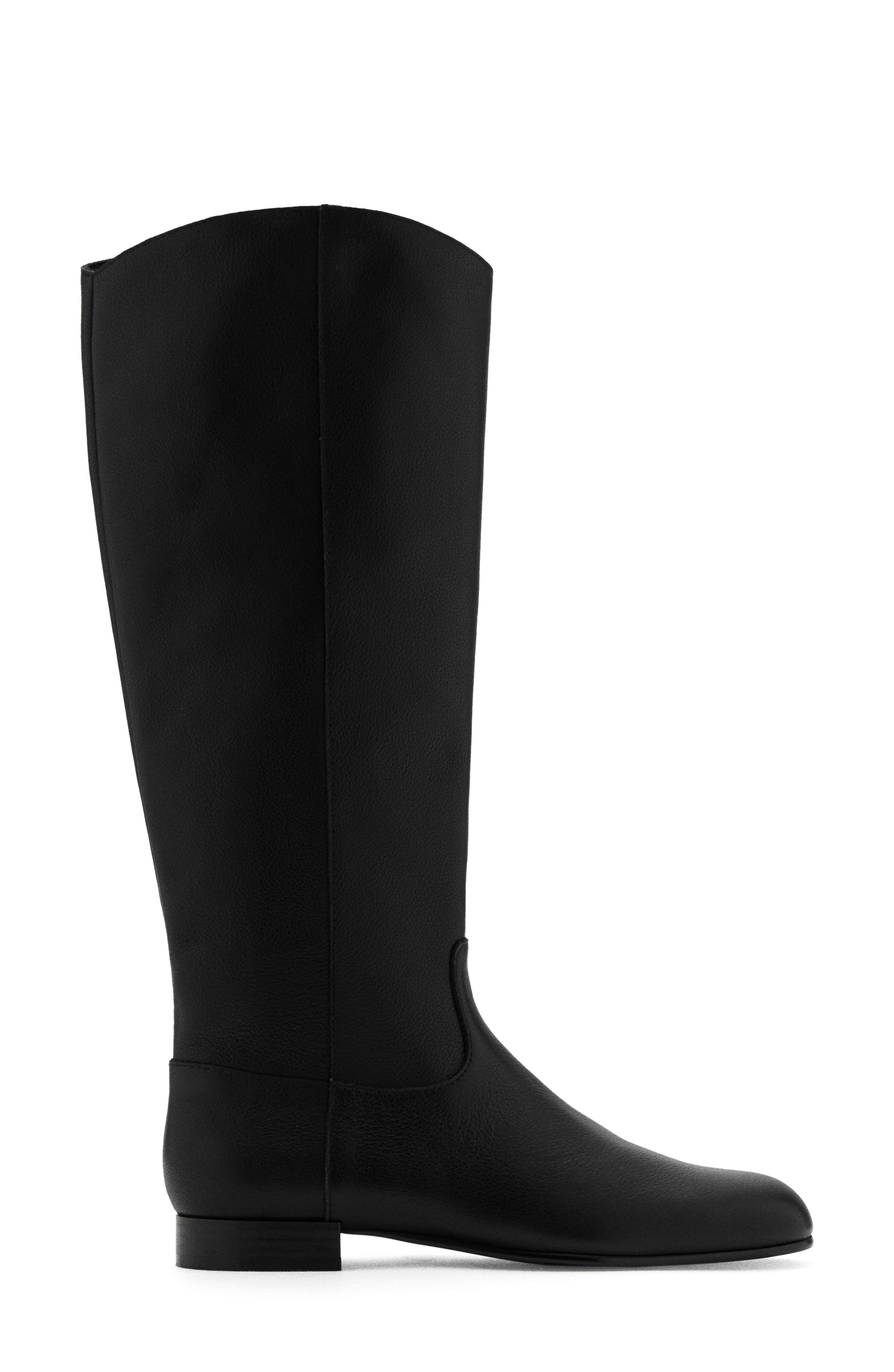 MANGO Knee High Boot, Alternate, color, Black