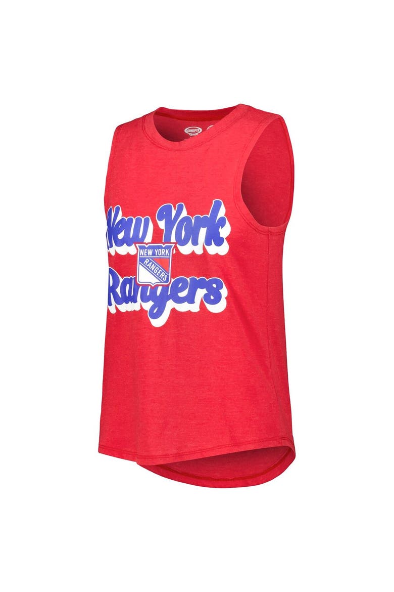 Women's Concepts Sport Heather Red/Heather Blue New York Rangers Meter Muscle Tank Top & Pants Sleep Set, Alternate, color, Blue