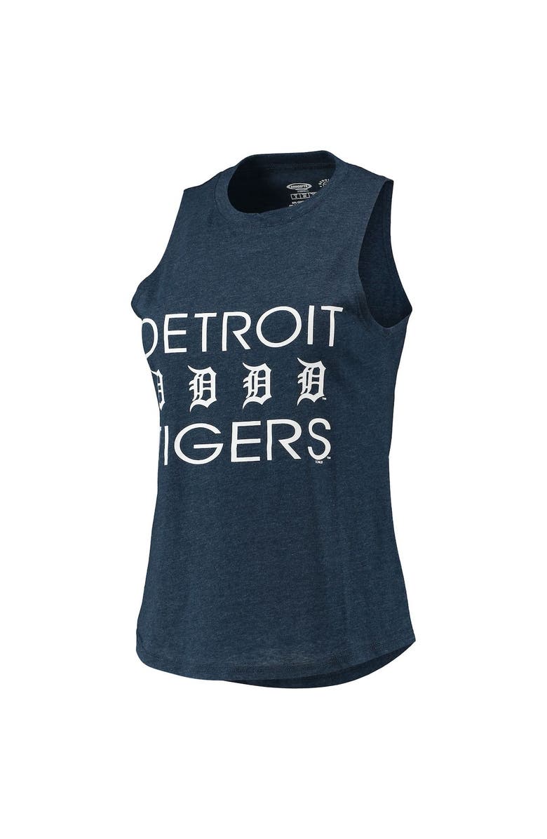 CONCEPTS SPORT Women's Concepts Sport Orange/Navy Detroit Tigers Meter Muscle Tank Top & Pants Sleep Set, Alternate, color,