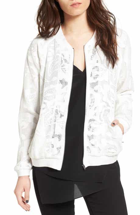 Chelsea28 Lace Bomber Jacket