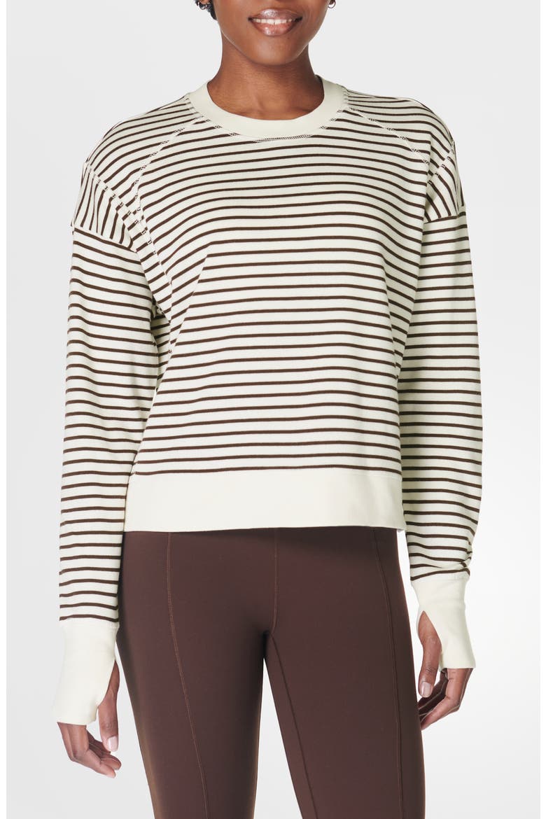 After Class Crop Sweatshirt, Main, color, LILYWHITE
