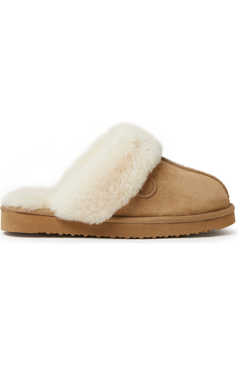 DEARFOAMS Fireside Sydney Genuine Shearling Scuff Slipper, Alternate, color, Driftwood