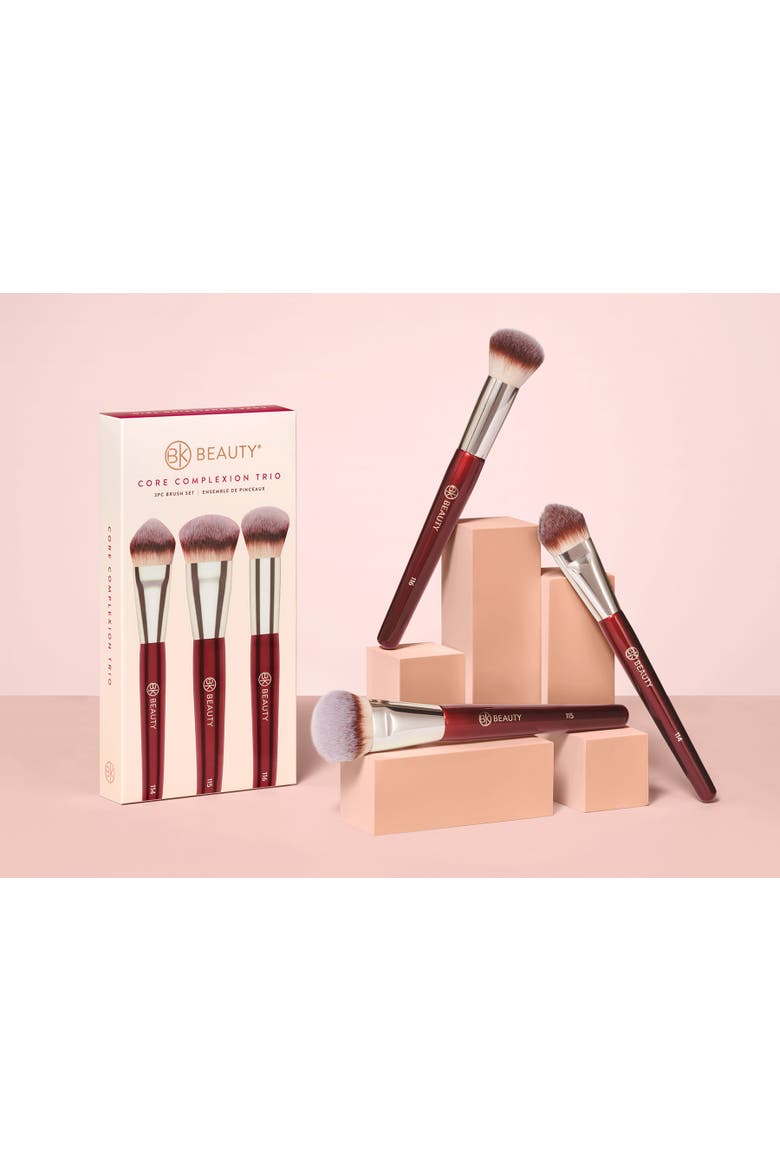 Core Complexion Trio Brush Set, Alternate, color, Burgundy
