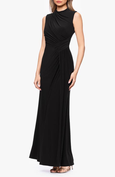 Ruched Knit Gown
