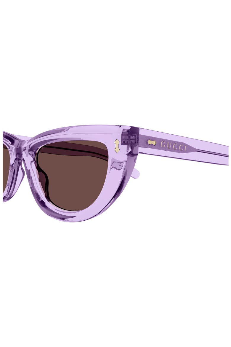 51mm Cat Eye Sunglasses, Alternate, color, VIOLET