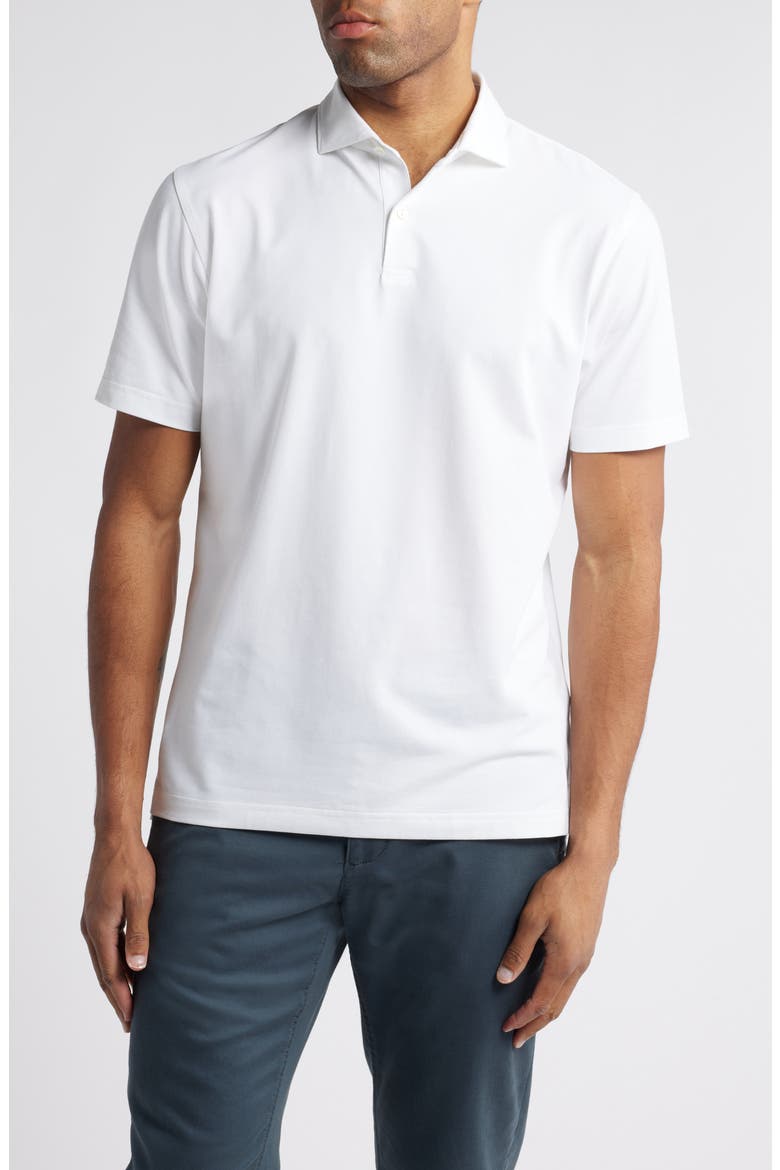 Crown Crafted Albatross Pima Cotton Blend Polo, Main, color, WHITE