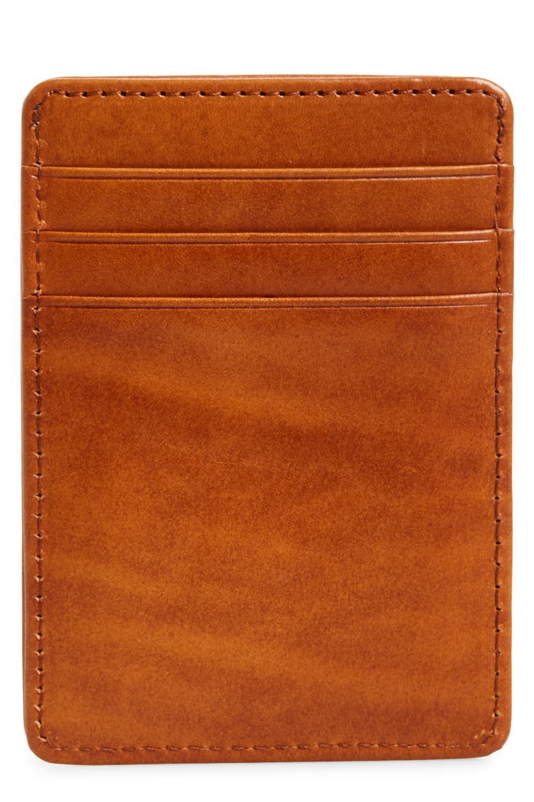 Old Leather Front Pocket Wallet, Main, color, SADDLE