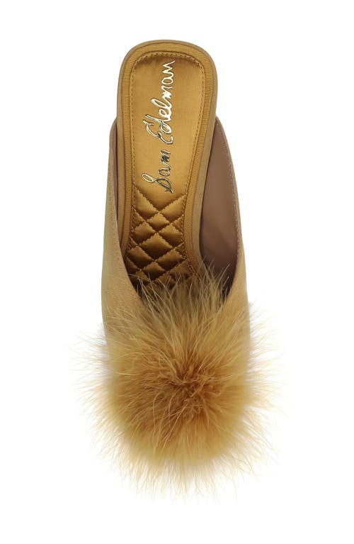 Sam Edelman Witney Feather Embellished Pump In Gold