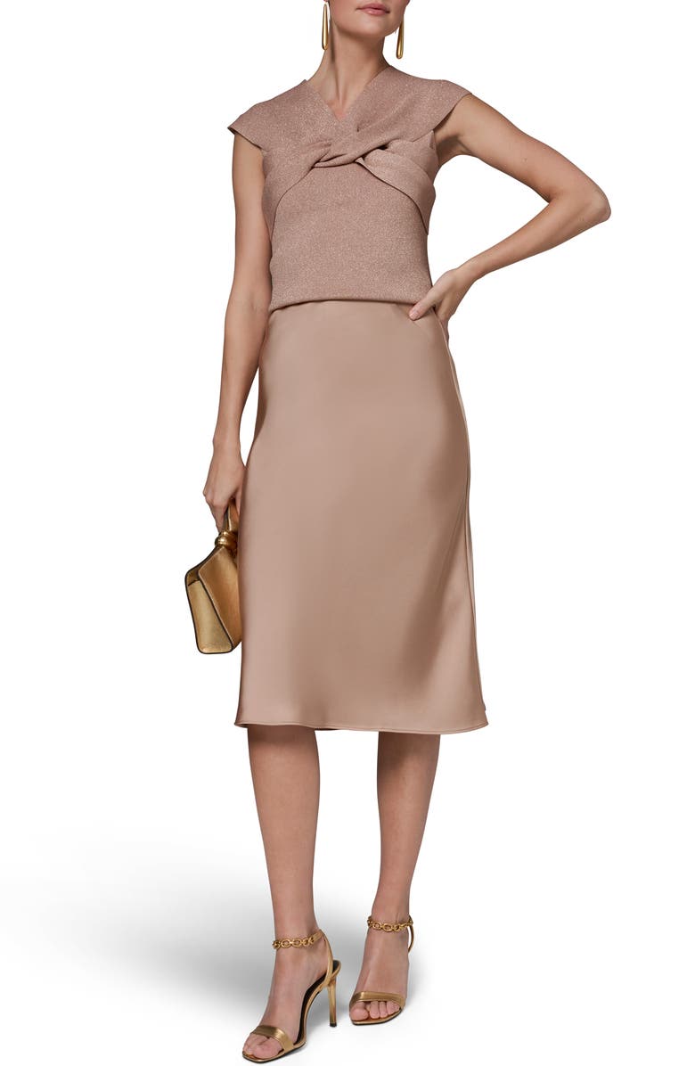 Donna Karan New York Bias Midi Skirt, Alternate, color, Umbria