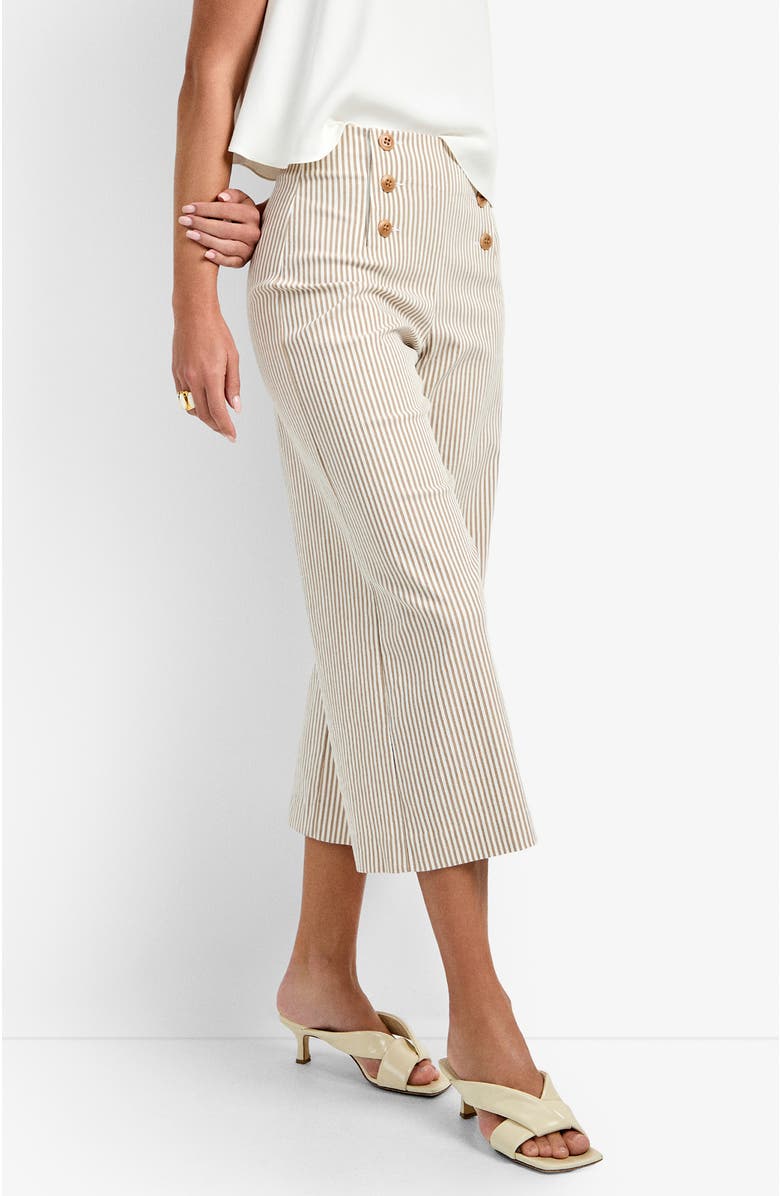Trina Turk Saltie Pant, Alternate, color, Beachy Beige/Whitewash
