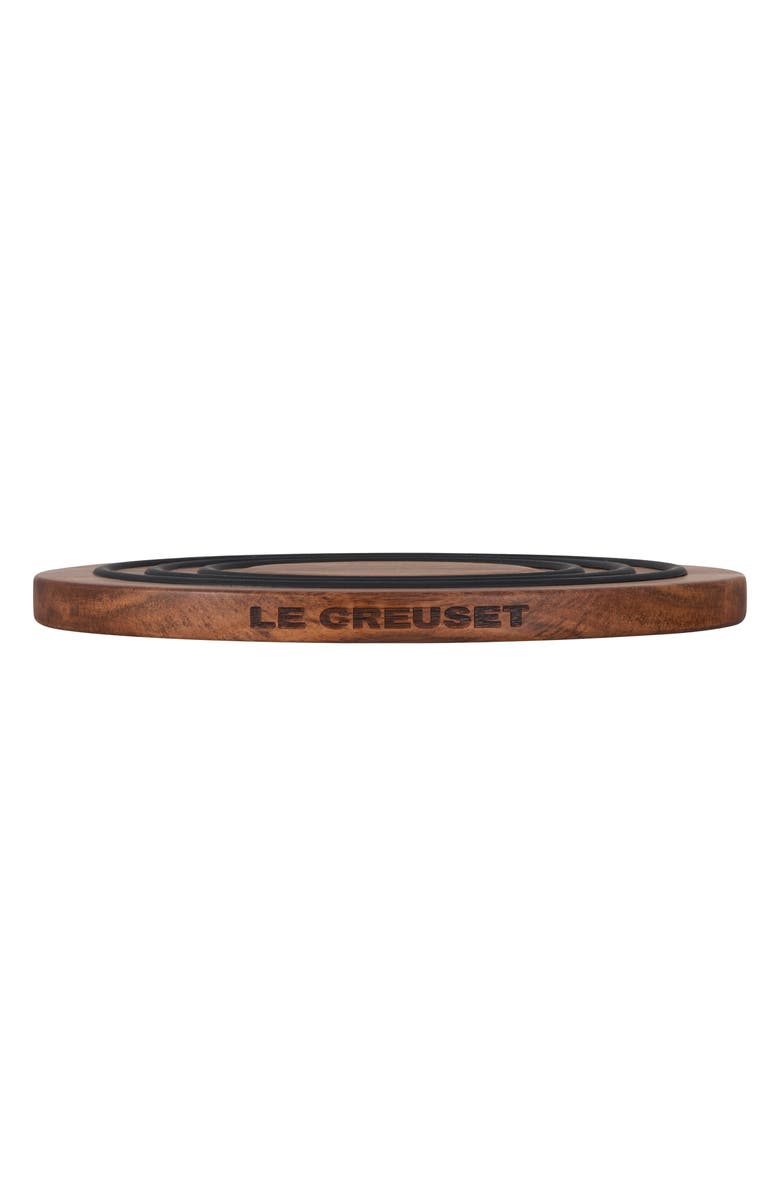 Le Creuset Magnetic Wooden Trivet, Alternate, color, Brown