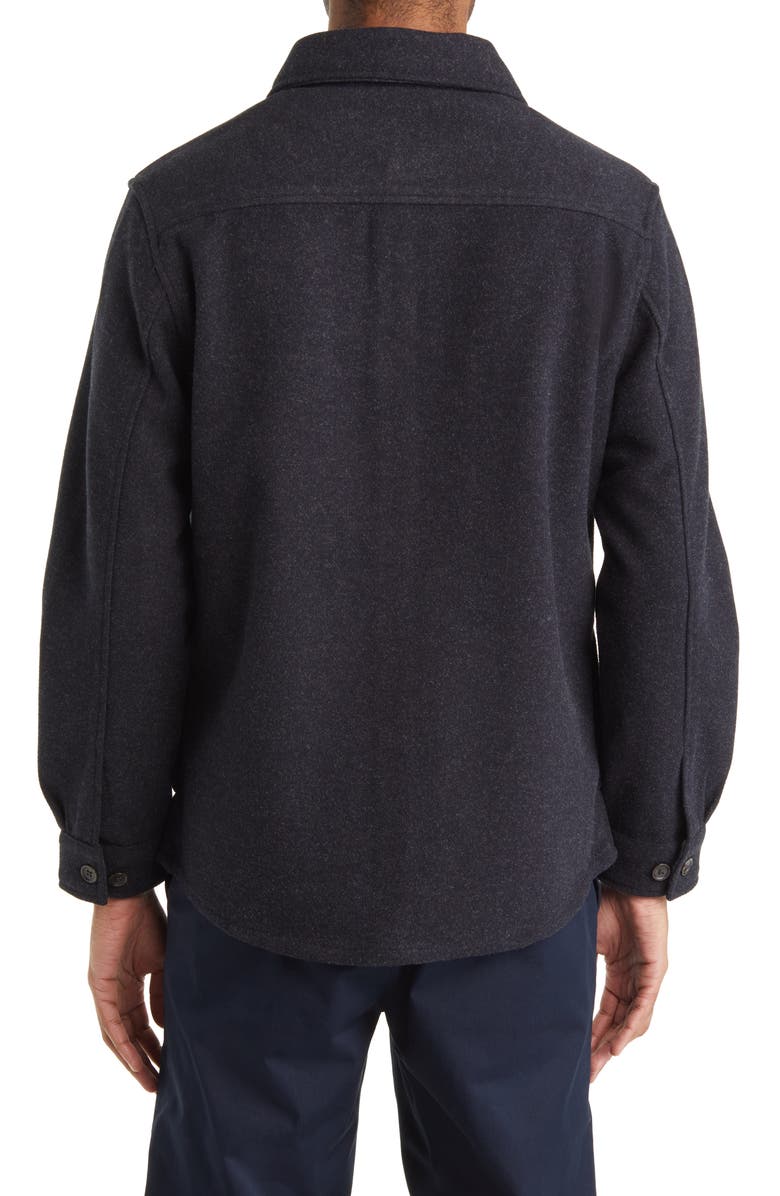 7 Diamonds Generation Brushed Flannel Button-Up Shirt Jacket, Alternate, color, Navy